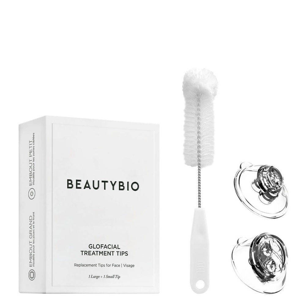 GLOFACIAL TREATMENT TIPS Large & Small Tips plus cleaning brush